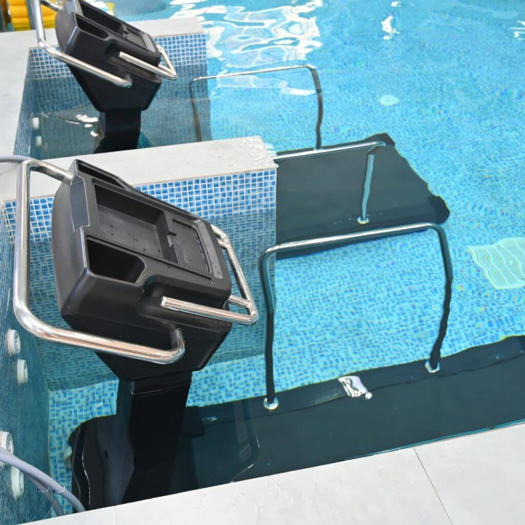 aquatic therapy treadmills partially underwater